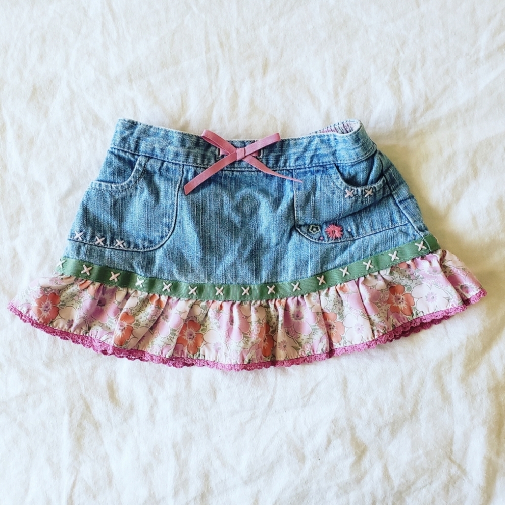 Oshkosh Whimsical Denim Skirt